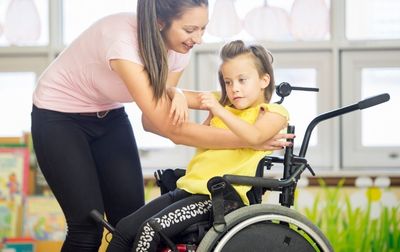 girl in wheelchair